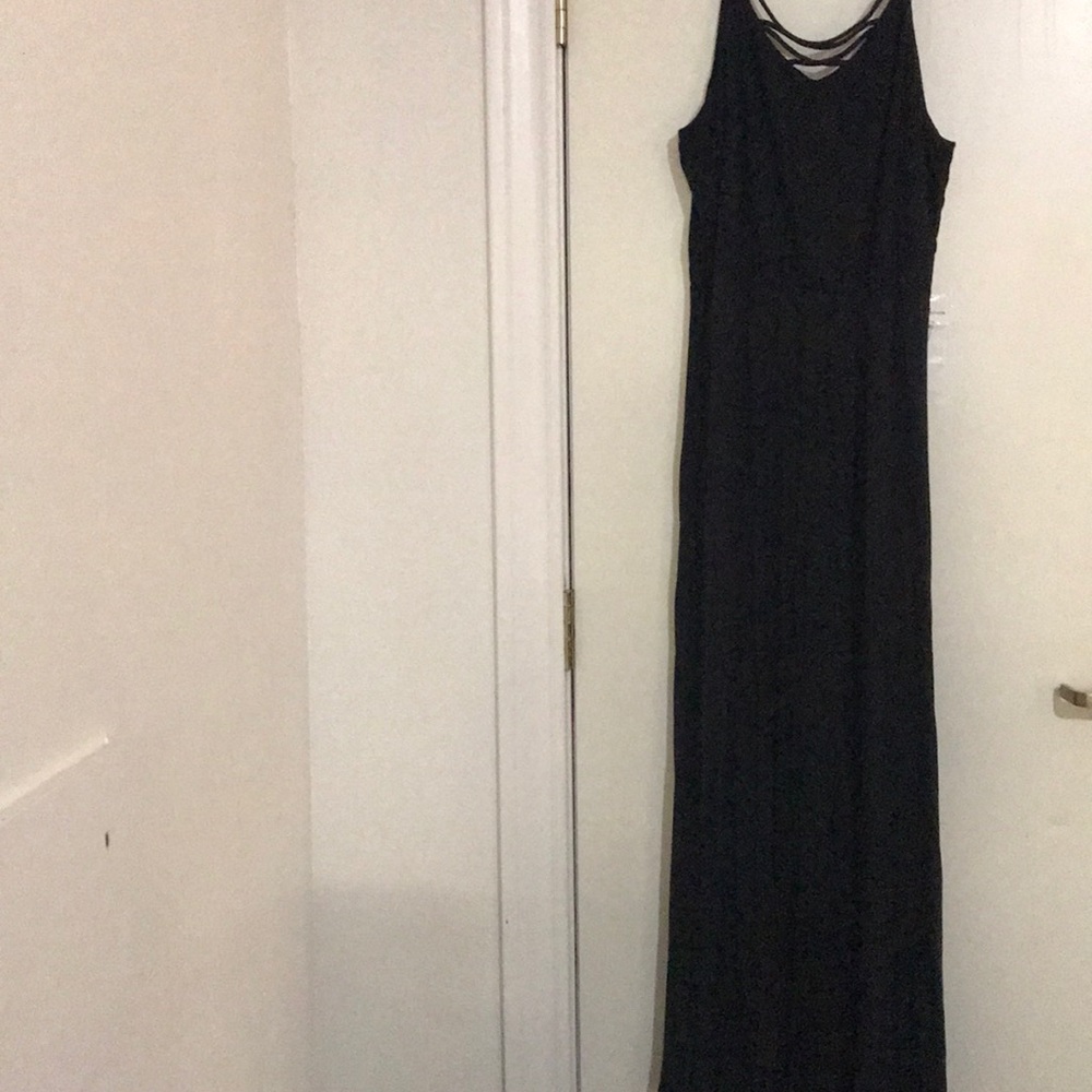 Black maxi dress